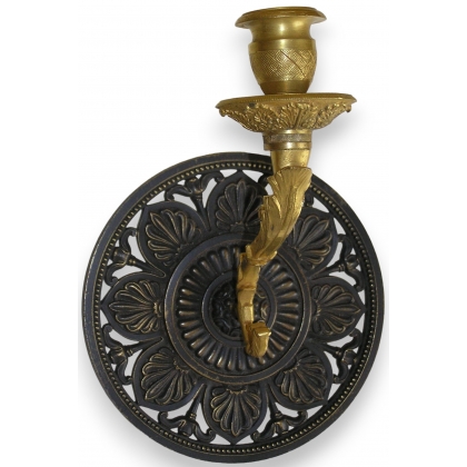 Single-light Empire-style wall light in bronze from  Moinat SA  - Antiques and home décor