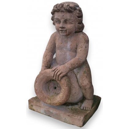 "Amour" stone fountain spout at  Moinat SA  - Antiques and home décor