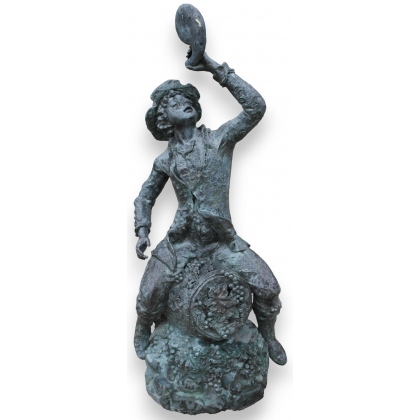 Bronze goulot de fontaine "Jeune