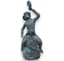 Bronze goulot de fontaine "Jeune