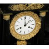 'Restauration' clock, in black lacquer. At Moinat SA – Antiques and Decor