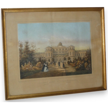 Gravure "Le Palais de Znamensky, près  sur Moinat SA  - Antiquités décoration -  Gravures, Lithos