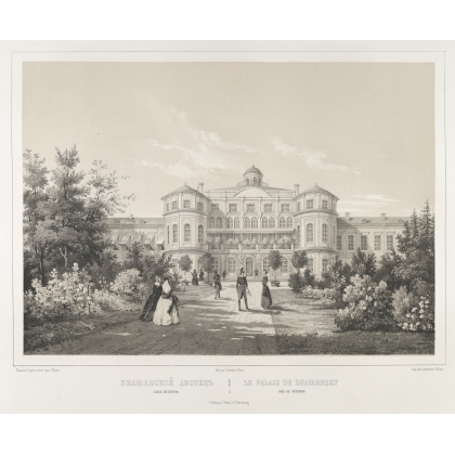 Engraving: ‘The Znamensky Palace, near Moinat SA’ – Antiques and decorative items – Engravings, lithographs