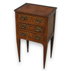 Chevet Louis XVI marqueté.