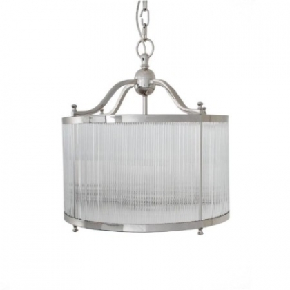 Suspension ronde \"Caglio\" en nickel