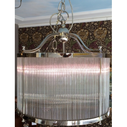 "Caglio" round nickel pendant light at Moinat SA – Antiques and home décor