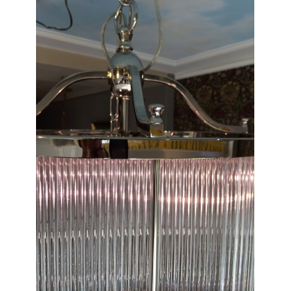 "Caglio" round nickel pendant light at Moinat SA – Antiques and home décor