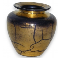 Vase suisse de St-Prex, en verre doré.