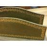 Green leather letter tray with 3 compartments at  Moinat SA  - Antiques and home décor