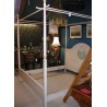 Painted wooden four-poster bed at Moinat SA – Antiques and home décor