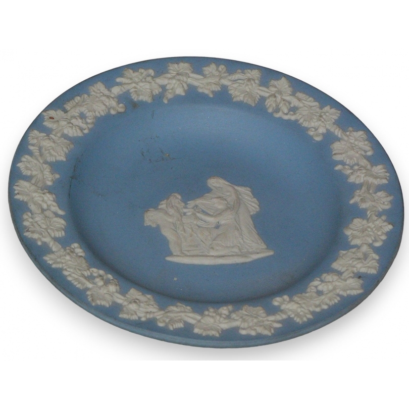  Assiette bleue anglaise ronde, Wedgwood sur  Moinat SA  - Antiquités décoration
