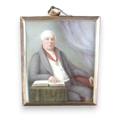 Miniaturfigur aus Elfenbein, die Sir Alex Purves darstellt. bei Moinat SA – Antiquitäten und Dekoration