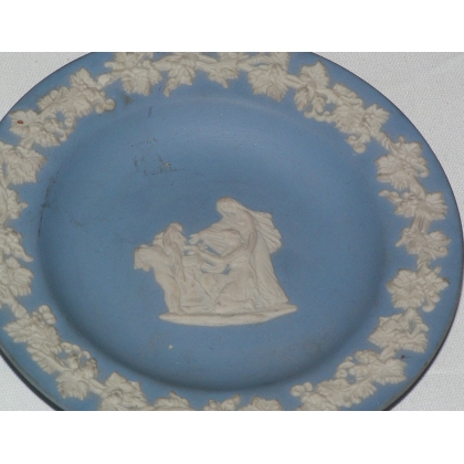  Assiette bleue anglaise ronde, Wedgwood sur  Moinat SA  - Antiquités décoration