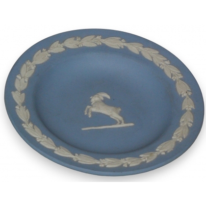 Assiette bleue anglaise ronde, Wedgwood