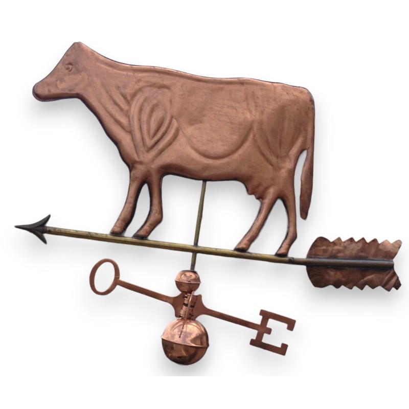 Copper ‘Cow’ weather vane at Moinat SA – Antiques and home décor