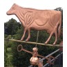 Copper ‘Cow’ weather vane at Moinat SA – Antiques and home décor