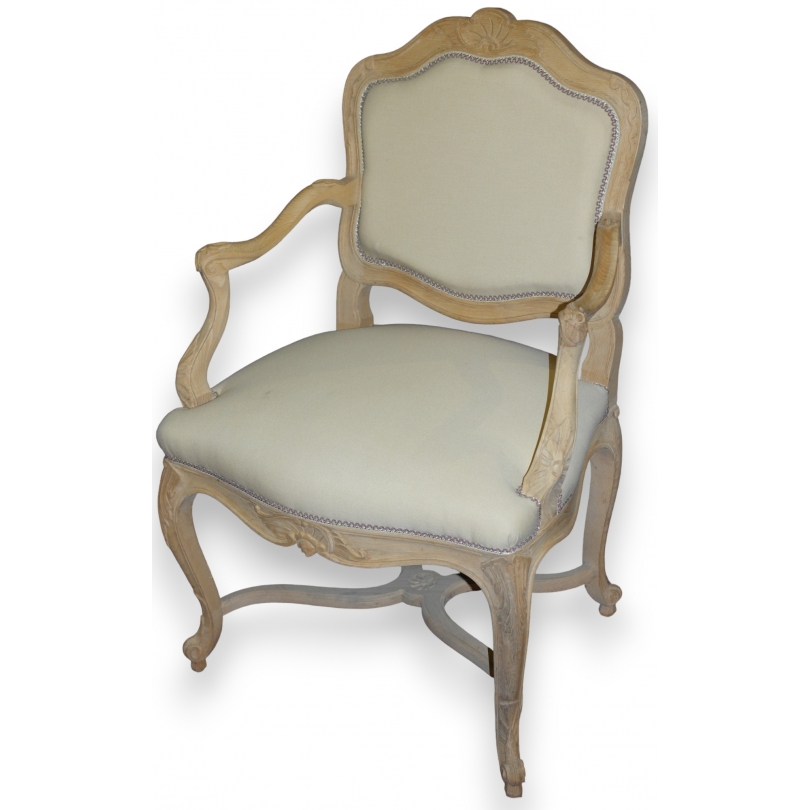 Regency-style armchair in unfinished wood, listed on  Moinat SA  - Antiques and home décor