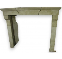 Fireplace, charentaise limestone