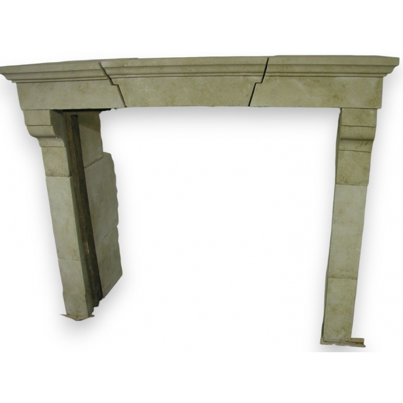 Chimenea, charentaise de piedra caliza - Moinat SA - Antiquités décoration