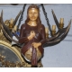 Lustre "Sirène" à 6 lumières en cornes