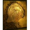  Tableau technique mixte "Portrait de sur  Moinat SA  - Antiquités décoration