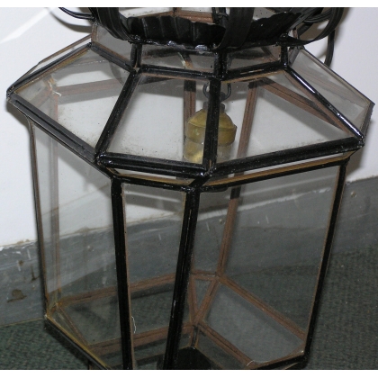 Black faceted Italian lantern at  Moinat SA  - Antiques and home décor