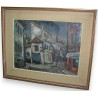 Paintings | Swiss oil painting on cardboard, ‘View of Moinat SA’ – Antiques and home décor