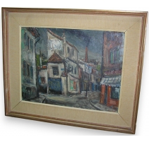 Tableau "Vue de Paris" signé STREBEL
