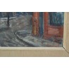 Paintings | Swiss oil painting on cardboard, ‘View of Moinat SA’ – Antiques and home décor