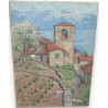 Paintings | Oil on canvas, Switzerland "Église de Moinat SA  - Antiques and home décor"