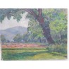Paintings | Swiss oil on canvas “Wheat Field” Moinat SA  – Antiques and home décor