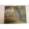 Paintings | Swiss oil on canvas “Wheat Field” Moinat SA  – Antiques and home décor