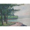 Paintings | Oil on canvas "Yvoire Les Falaises 4" Moinat SA – Antiques and home décor