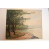 Paintings | Oil on canvas "Yvoire Les Falaises 4" Moinat SA – Antiques and home décor