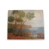 Paintings | Oil on canvas ‘Mediterranean Coast’ by Moinat SA  – Antiques and home décor