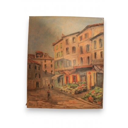 Huile sur toile Suisse \"Étales 16