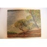Paintings | Swiss oil on canvas "Bord de Moinat SA  - Antiques and home décor