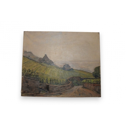 Tableau \"Grandvaux\" signé SOKOLOFF
