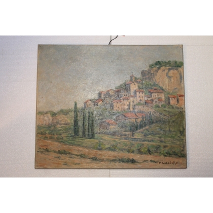 Paintings | Oil on canvas "Les Bausset, 12 October" Moinat SA – Antiques and home décor