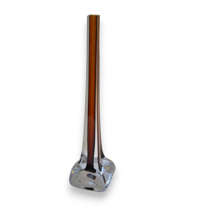 Glass vase with brown interior at  Moinat SA  - Antiques and home décor