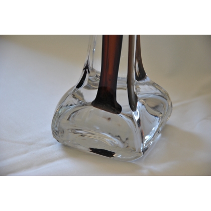 Glass vase with brown interior at  Moinat SA  - Antiques and home décor