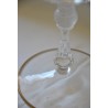 Crystal goblet with gold trim at  Moinat SA  - Antiques and home décor