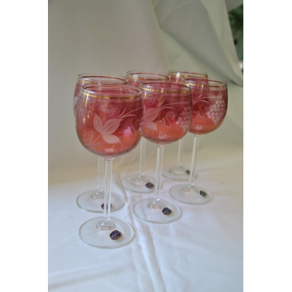 Set of 6 "Raisins" crystal glasses from Moinat SA – Antiques and home décor