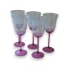 Set of 5 tall coloured glasses by  Moinat SA  - Antiques and home décor