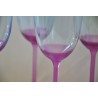 Set of 5 tall coloured glasses by  Moinat SA  - Antiques and home décor
