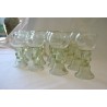 Set of 20 light green glasses from Moinat SA – Antiques and home décor
