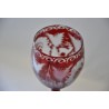 240ml red glass, OLIVIA model, decorated by  Moinat SA  - Antiques and home décor
