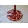 240ml red glass, OLIVIA model, decorated by  Moinat SA  - Antiques and home décor