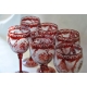 Verre rouge 240ml, modèle OLIVIA, décor