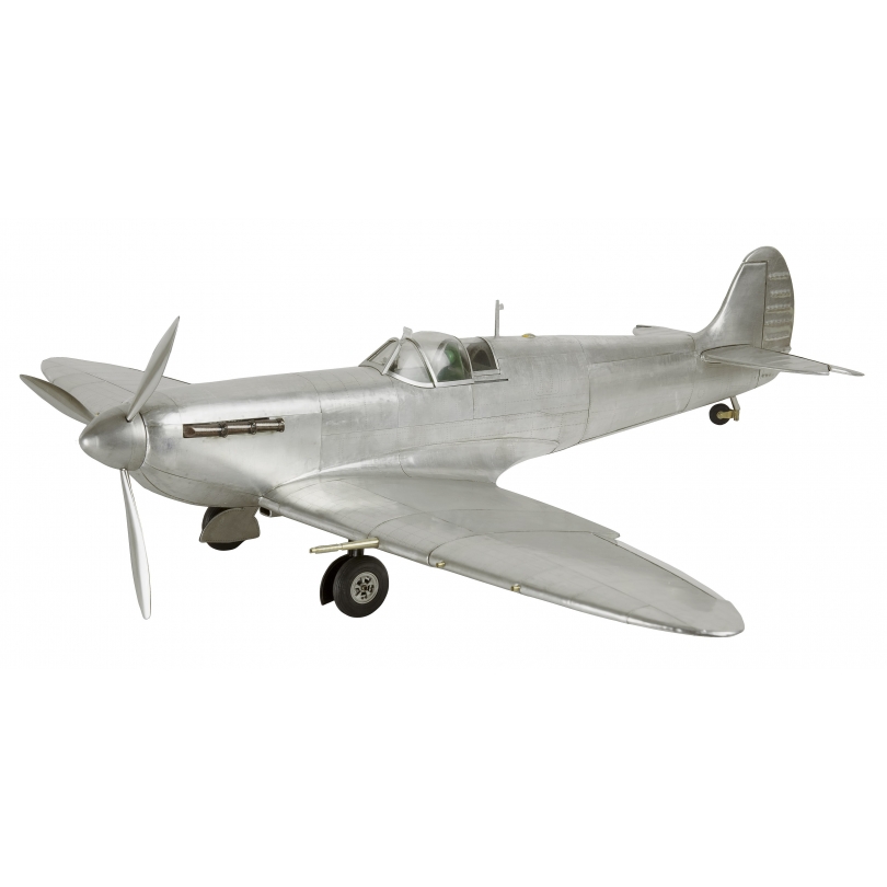 Modèle d\'avion Spitfire en aluminium